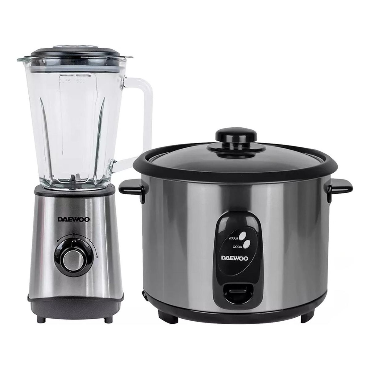 DAEWOO - Combo Daewoo Licuadora  1.5L + Arrocera acero Inoxidable  1.8L