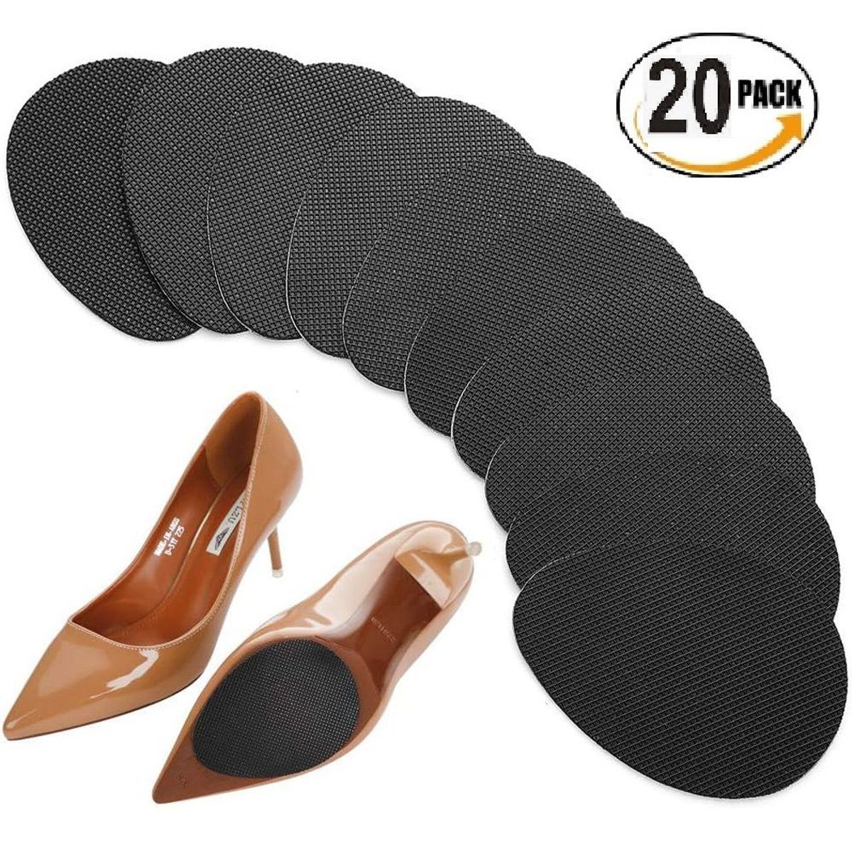 MEGIMPERU - 20 Pares de Almohadillas de Suela de Zapato Antideslizante