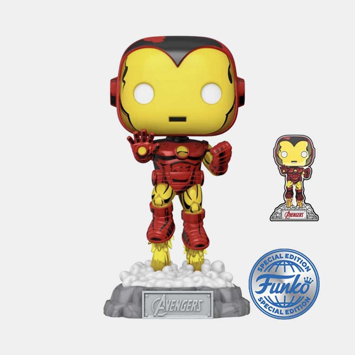 FUNKO - FUNKO POP AVENGERS EARTHS NIGHTIEST - IRON MAN WITH PIN