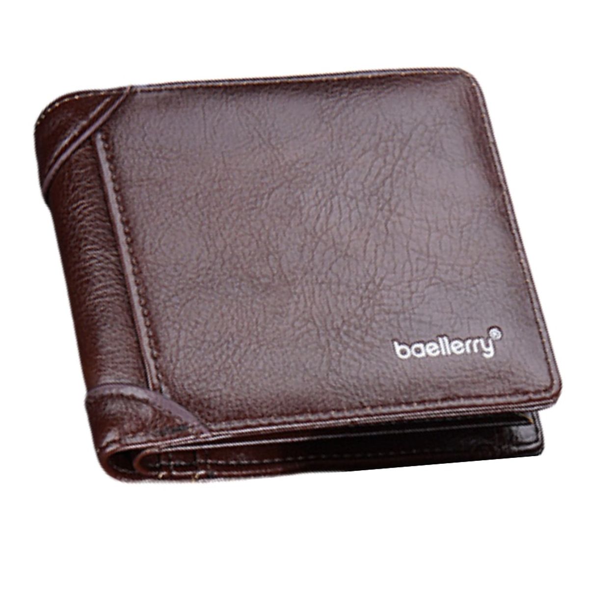 BAELLERRY - Billetera de cuero vegano PU de diseño clásico D9321