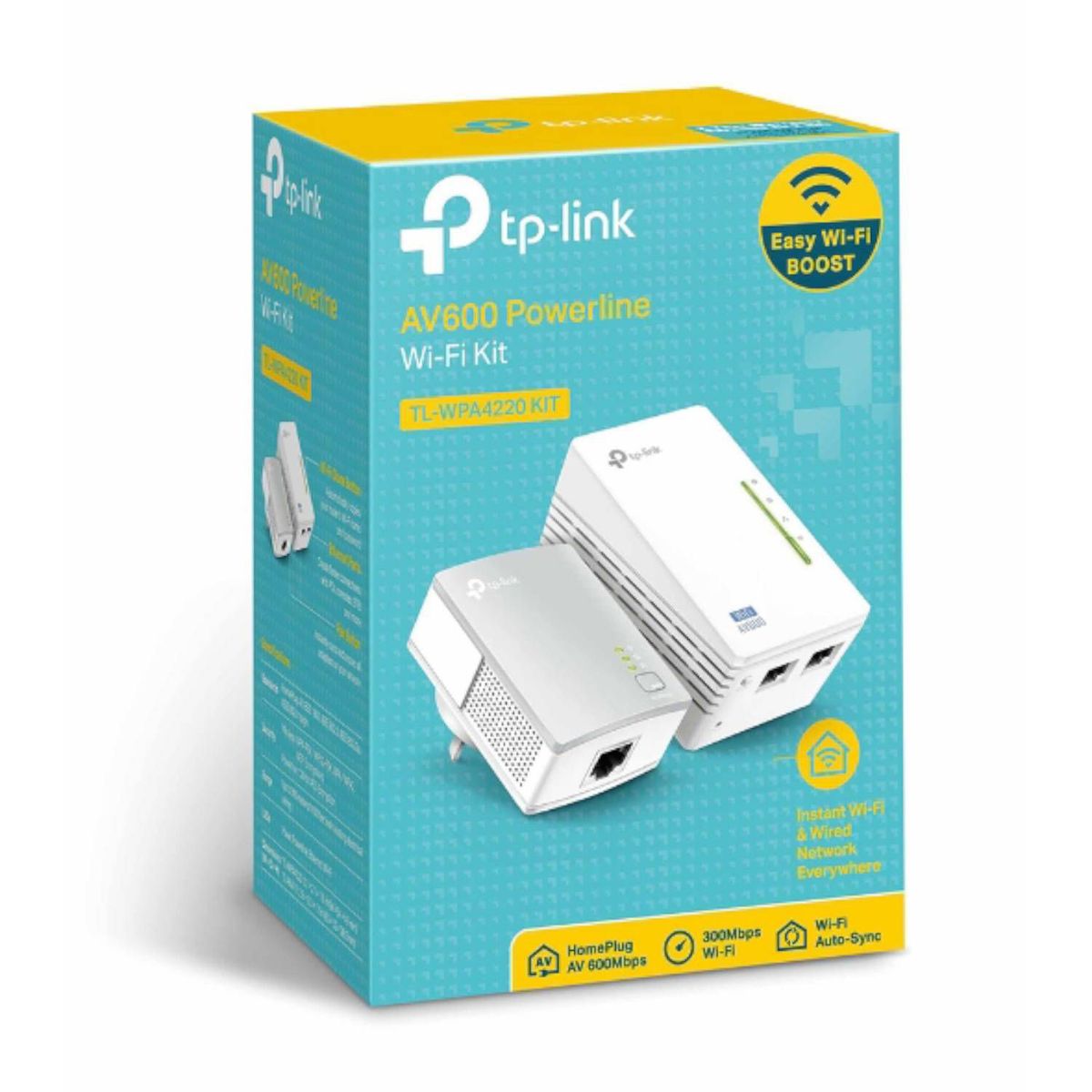 TP LINK - Kit Extensor PowerLine TP-LINK AV600 WiFi de 300mbps