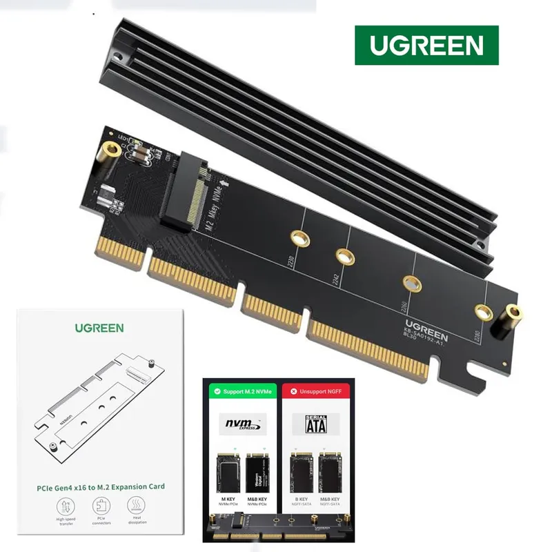 UGREEN - Tarjeta de Expansión UGREEN PCIe 4.0 a M.2 NVMe Cm465 Gen 4 x 16