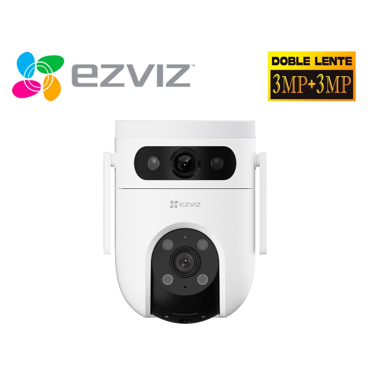 EZVIZ - Cámara H9C 3MP + 3MP Ezviz Binocular WiFi Exterior Giratoria 360º