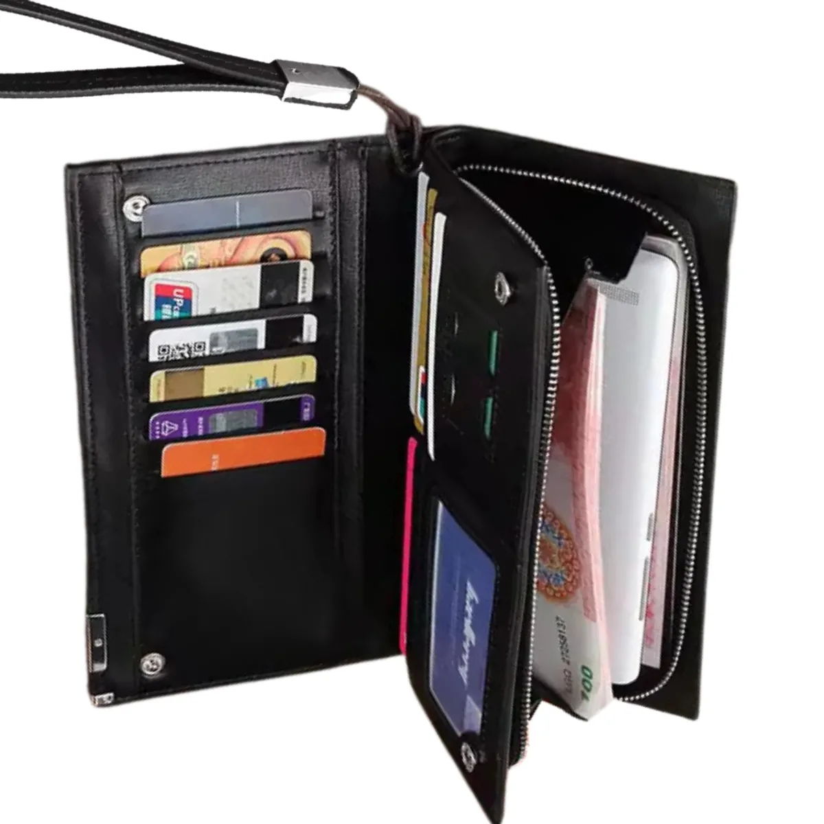 BAELLERRY - Billetera de cuero vegano PU Ejecutiva SW002_.