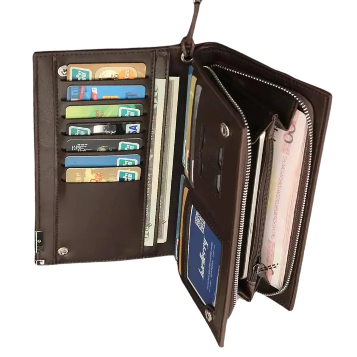 BAELLERRY - Billetera de cuero vegano PU Ejecutiva SW002_.