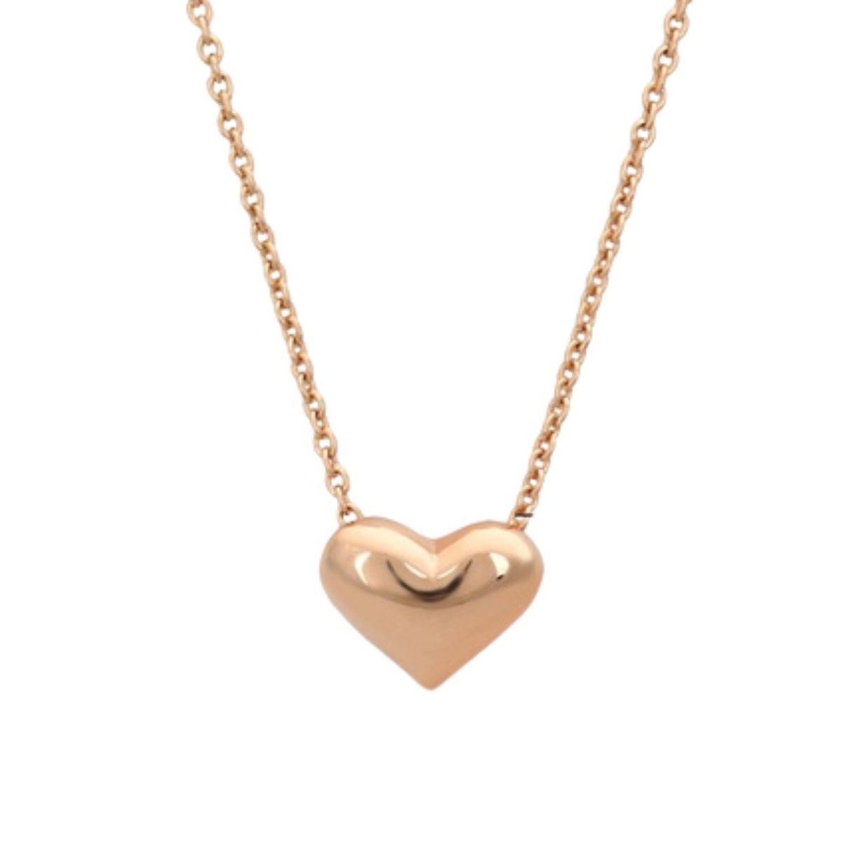 GENERICO - Collar Passionate Heart Dorado San Valentín Novia Regalo Genieka