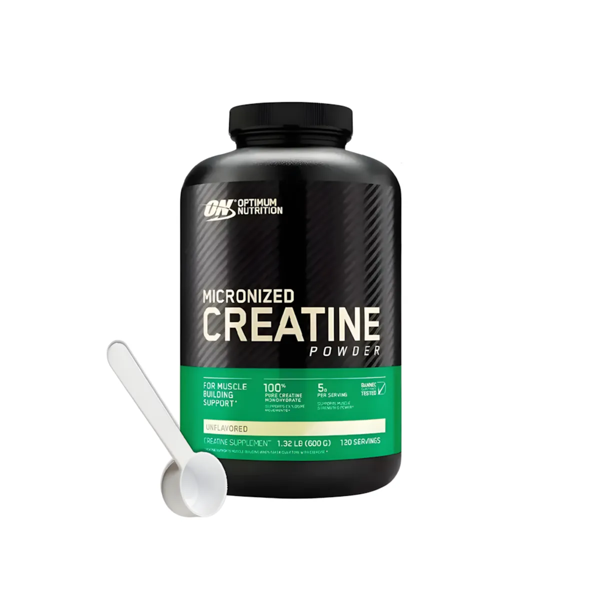 OPTIMUN NUTRITION - Creatina Monohidratada ON 600 Gr + Scoop - Tienda Fisica