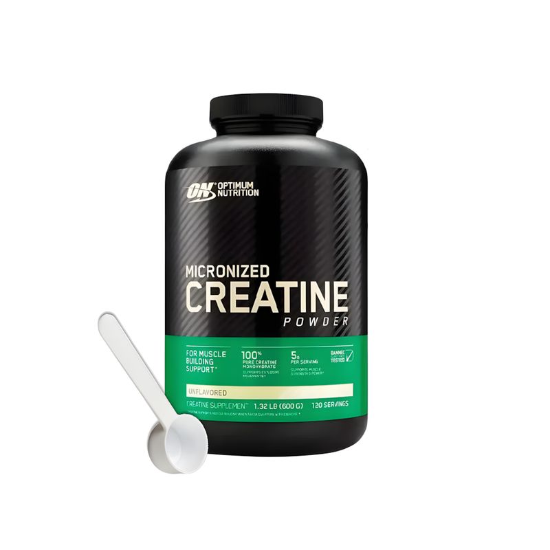 OPTIMUN NUTRITION - Creatina Monohidratada ON 600 Gr + Scoop - Tienda Fisica