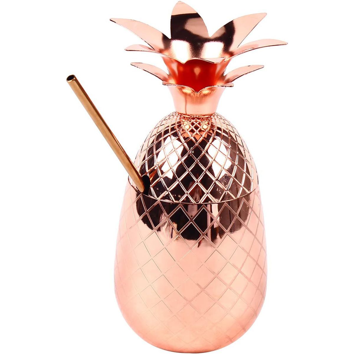 GENERICO - Copa bañada en cobre elegante en forma de piña