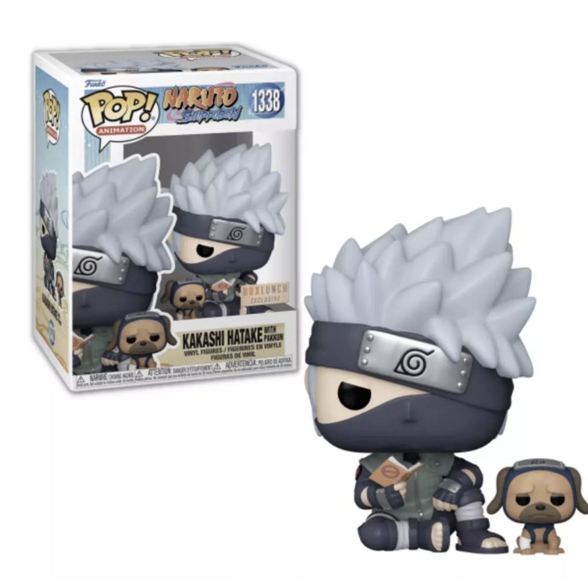 FUNKO - Kakashi Con Pakkun Funko Pop 1338 Naruto Boxlunch