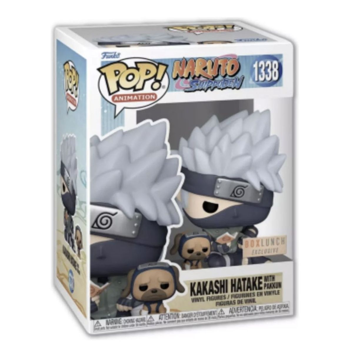 FUNKO - Kakashi Con Pakkun Funko Pop 1338 Naruto Boxlunch