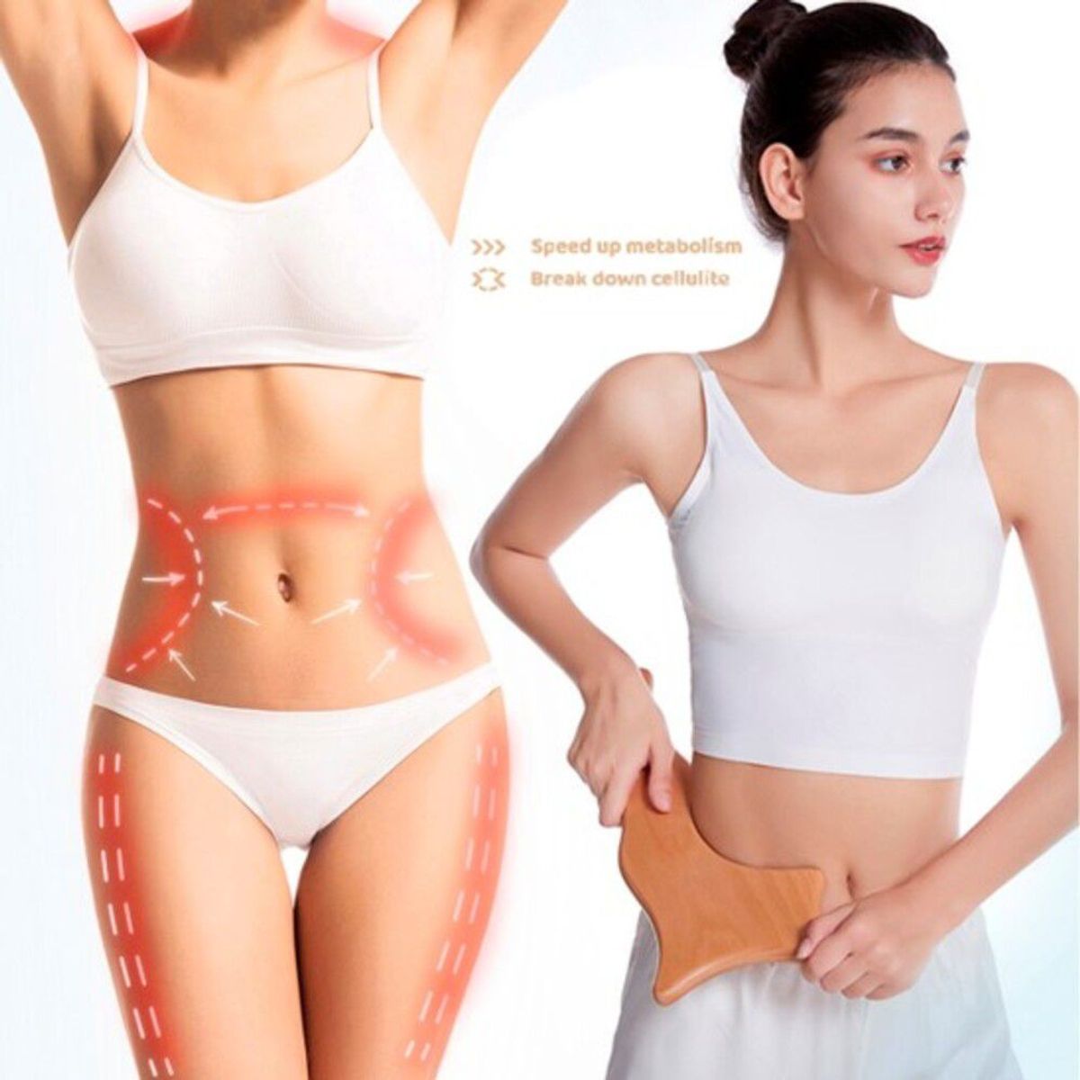 GENERICO - Paleta Reductora Moldeadora Gua Sha Maderoterapia