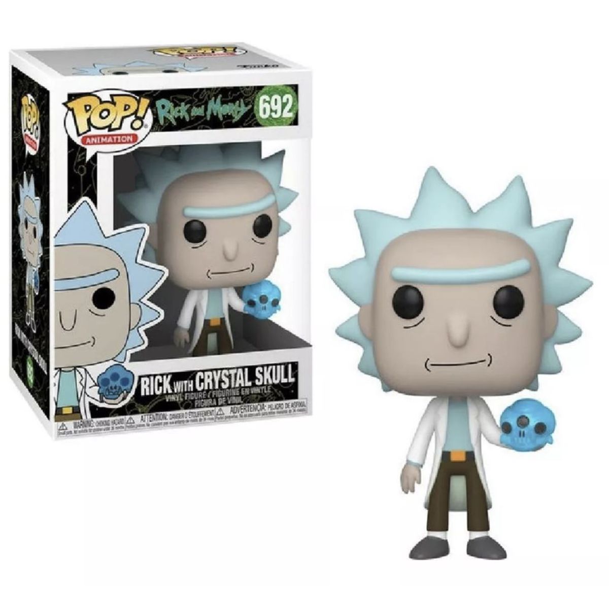 FUNKO - Rick con craneo Funko Pop 692 Rick y Morty Original