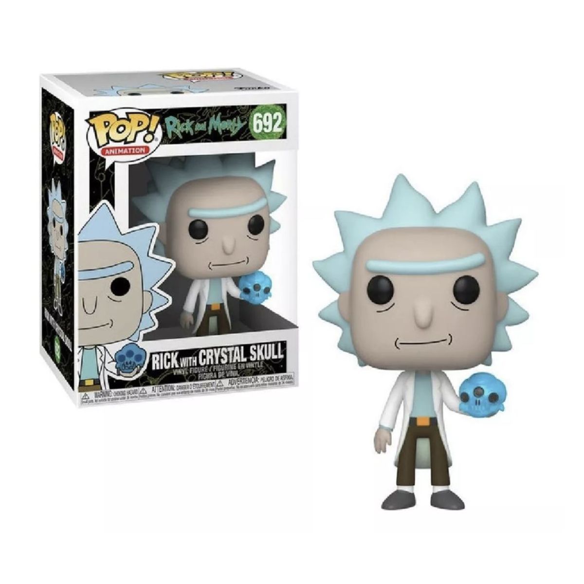 FUNKO - Rick con craneo Funko Pop 692 Rick y Morty Original
