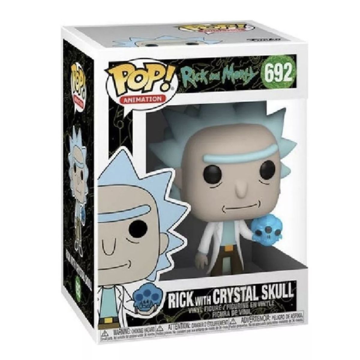 FUNKO - Rick con craneo Funko Pop 692 Rick y Morty Original