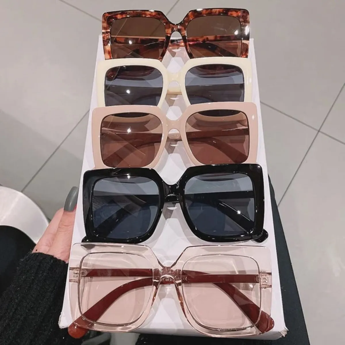 GENERICO - Lentes de Sol para Mujer Grande PL2996 Marron