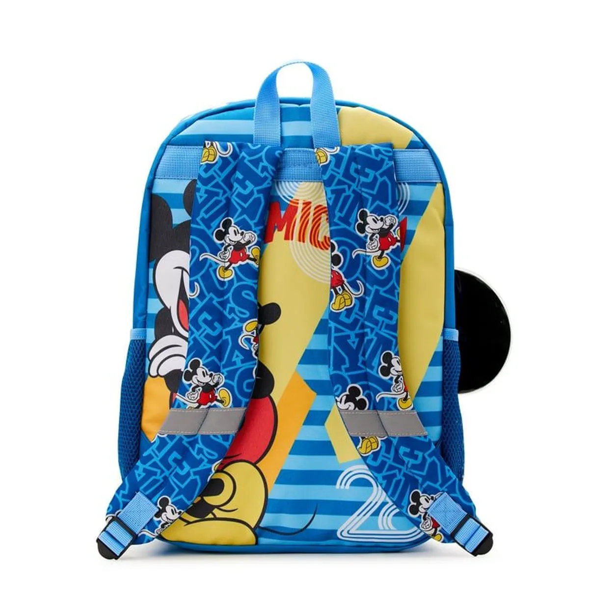MICKEY MOUSE - Mochila escolar azul Mickey Mouse 17 " orejas 3D