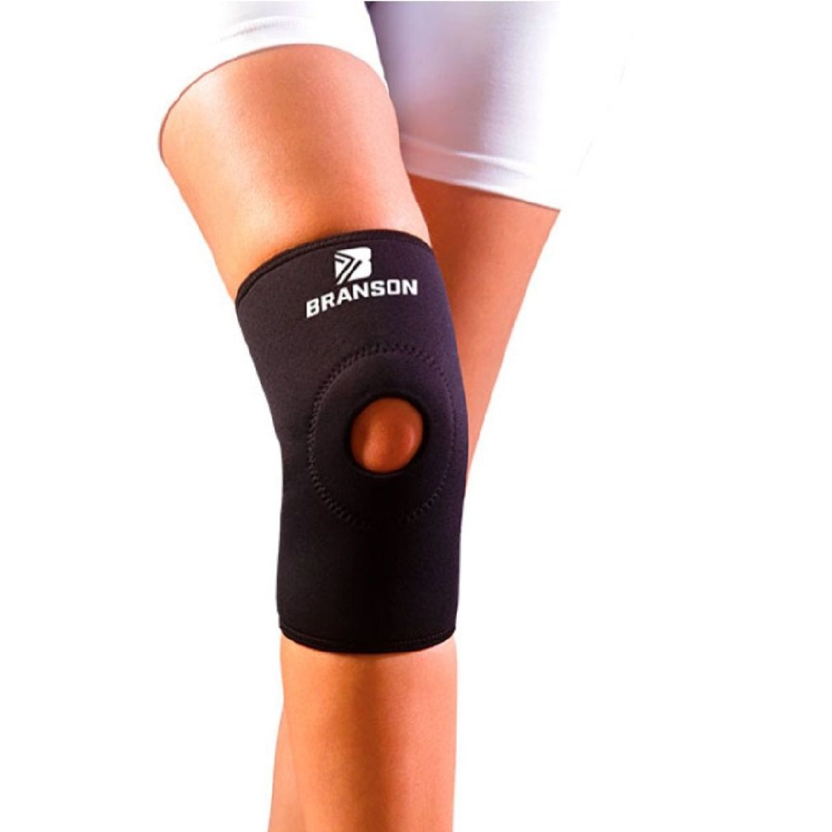 BRANSON - Rodillera con abertura Branson negro Talla L