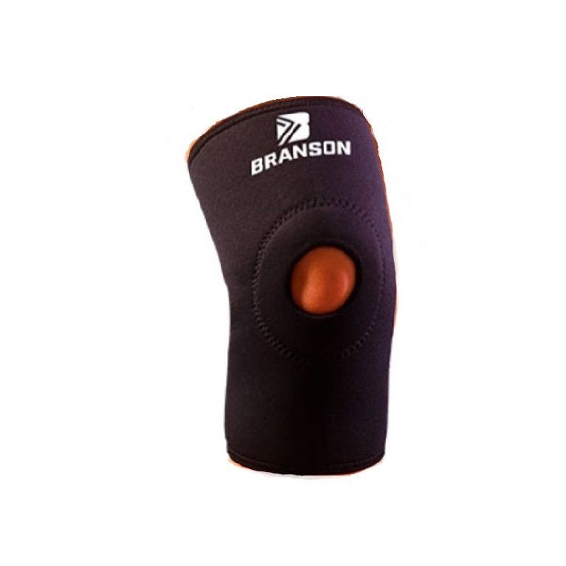 BRANSON - Rodillera con abertura Branson negro Talla S