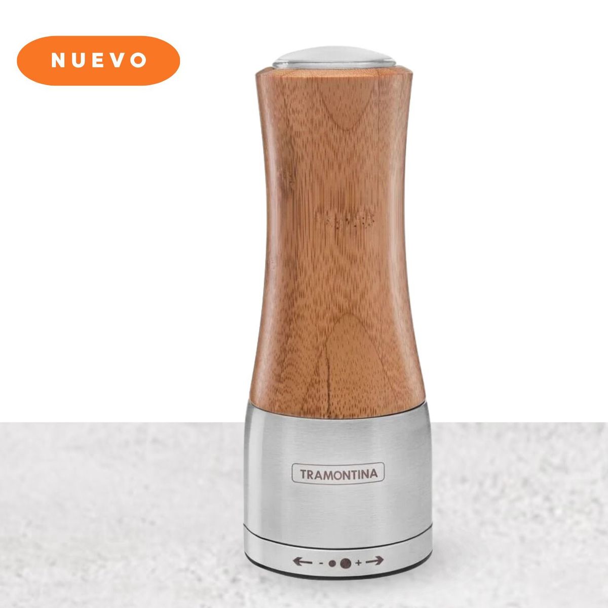 GENERICO - Molinillo Tramontina Sal o pimienta de acrílico y Acero Inoxidable