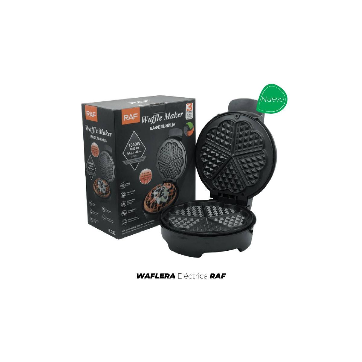 GENERICO - Waflera Eléctrica RAF Puntas Redondas