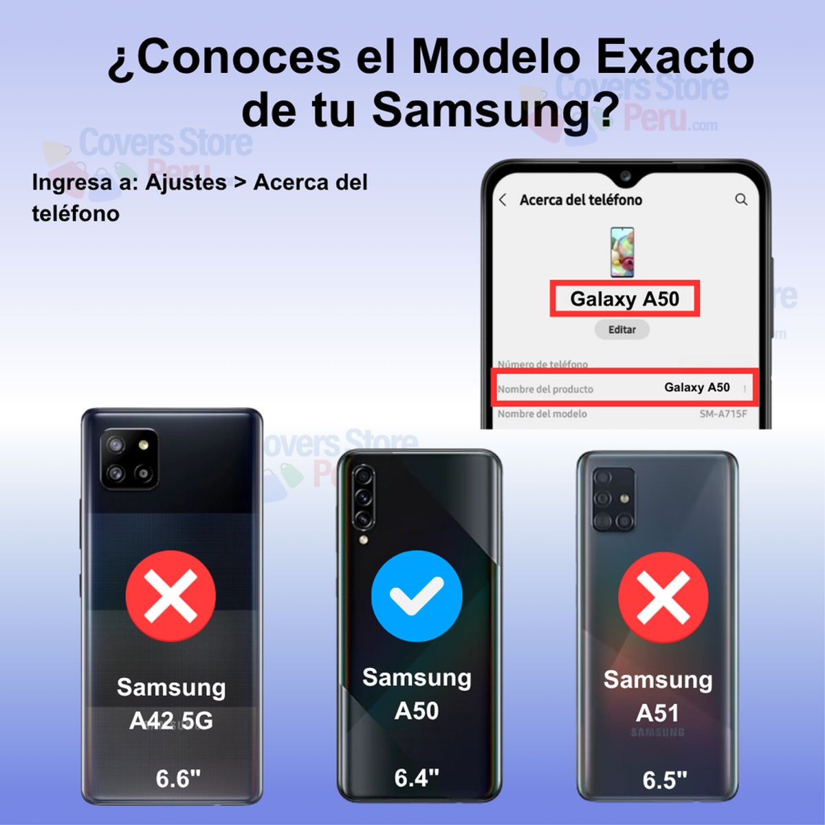 GENERICO - Funda Case para Samsung A50 Ahumado Mate Azul Antishock Resistente