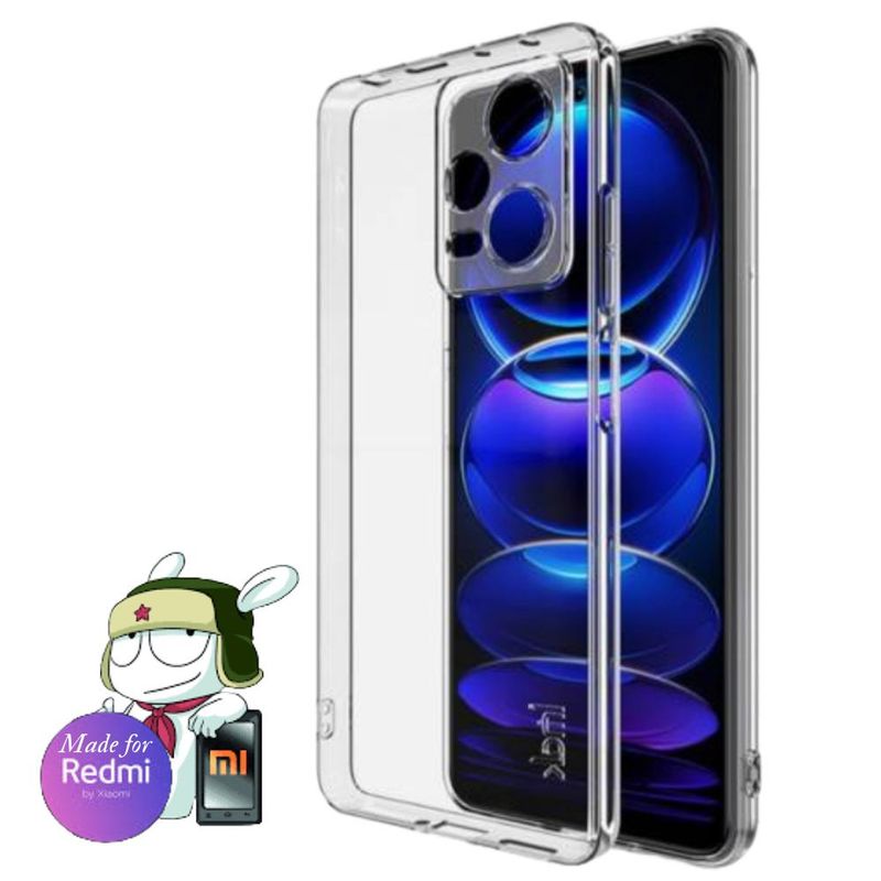 GENERICO - Space Clear Case Redmi NOTE 12 Con Marca