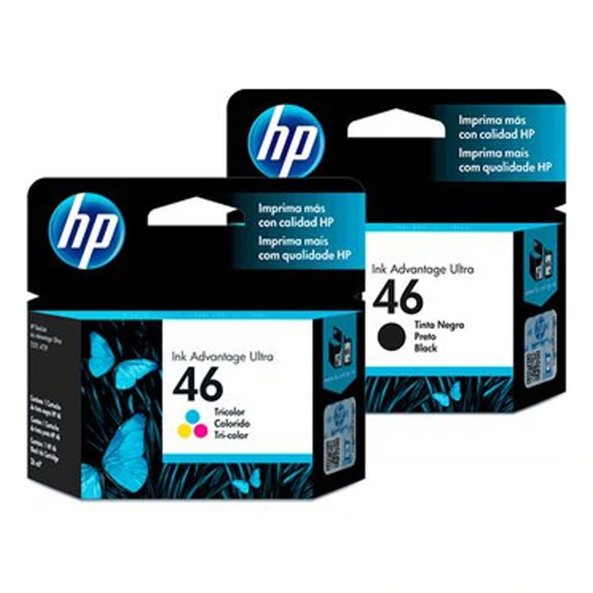 HP - Pack Tinta Hp 46 (Negro + Tricolor) Original