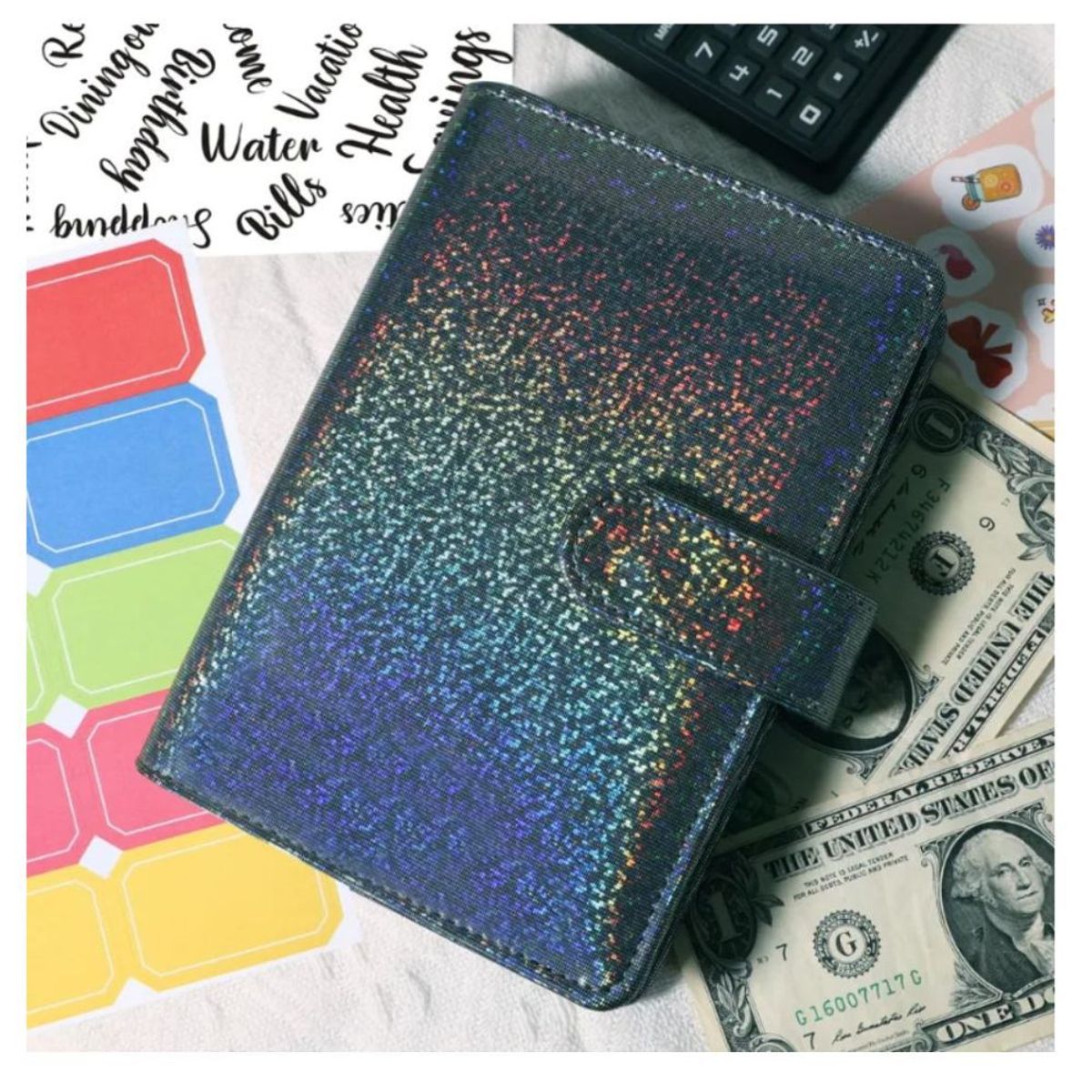 GENERICO - Libreta Planificador de Ahorro de Dinero Presupuesto Negro