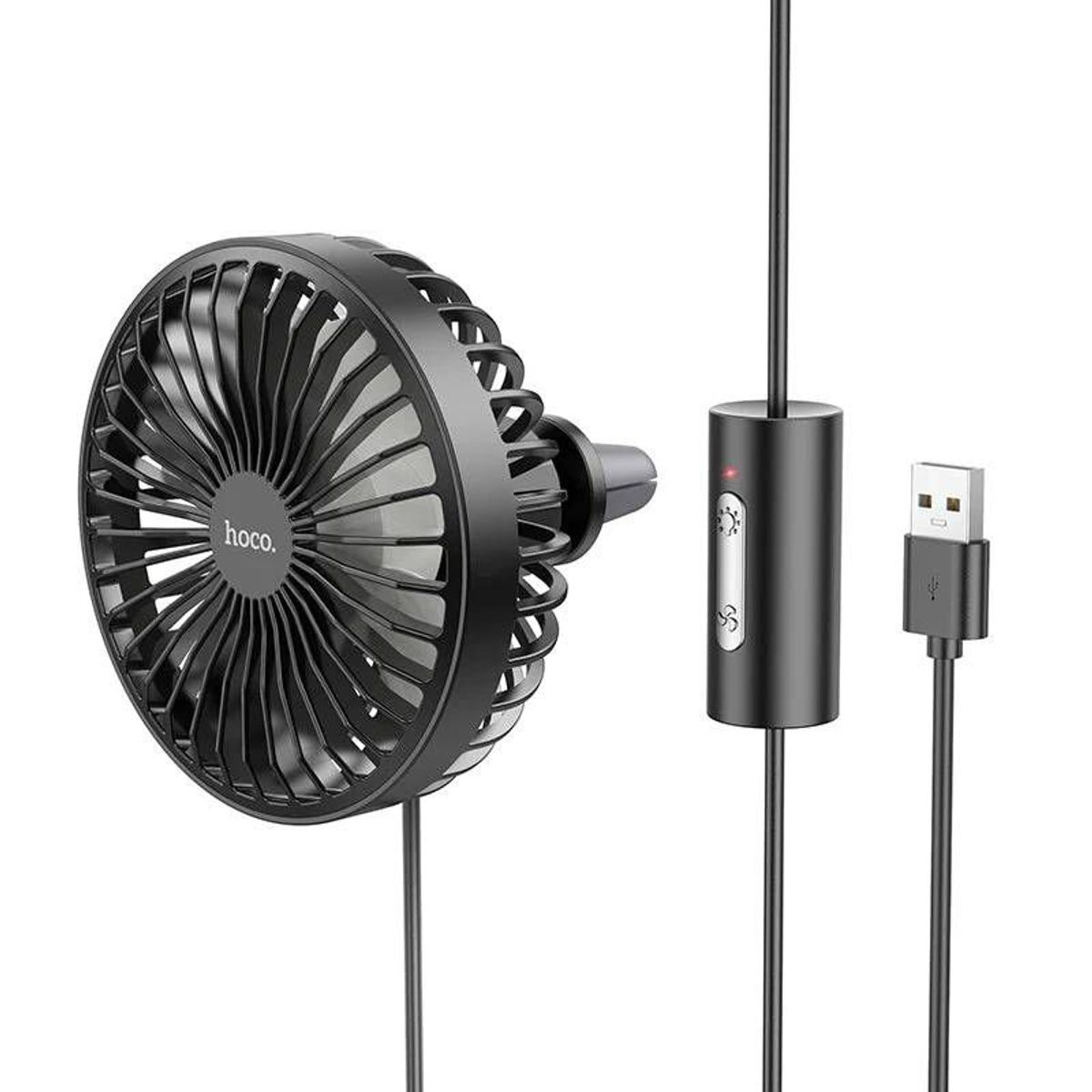 HOCO - Ventilador portatil con USB para auto