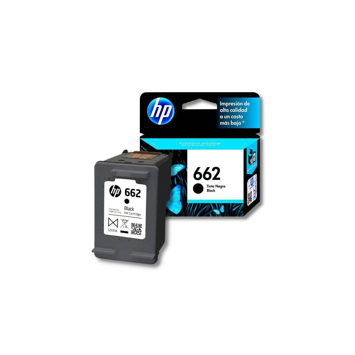 HP - Cartucho de tinta hp 662 negro original (cz103al)