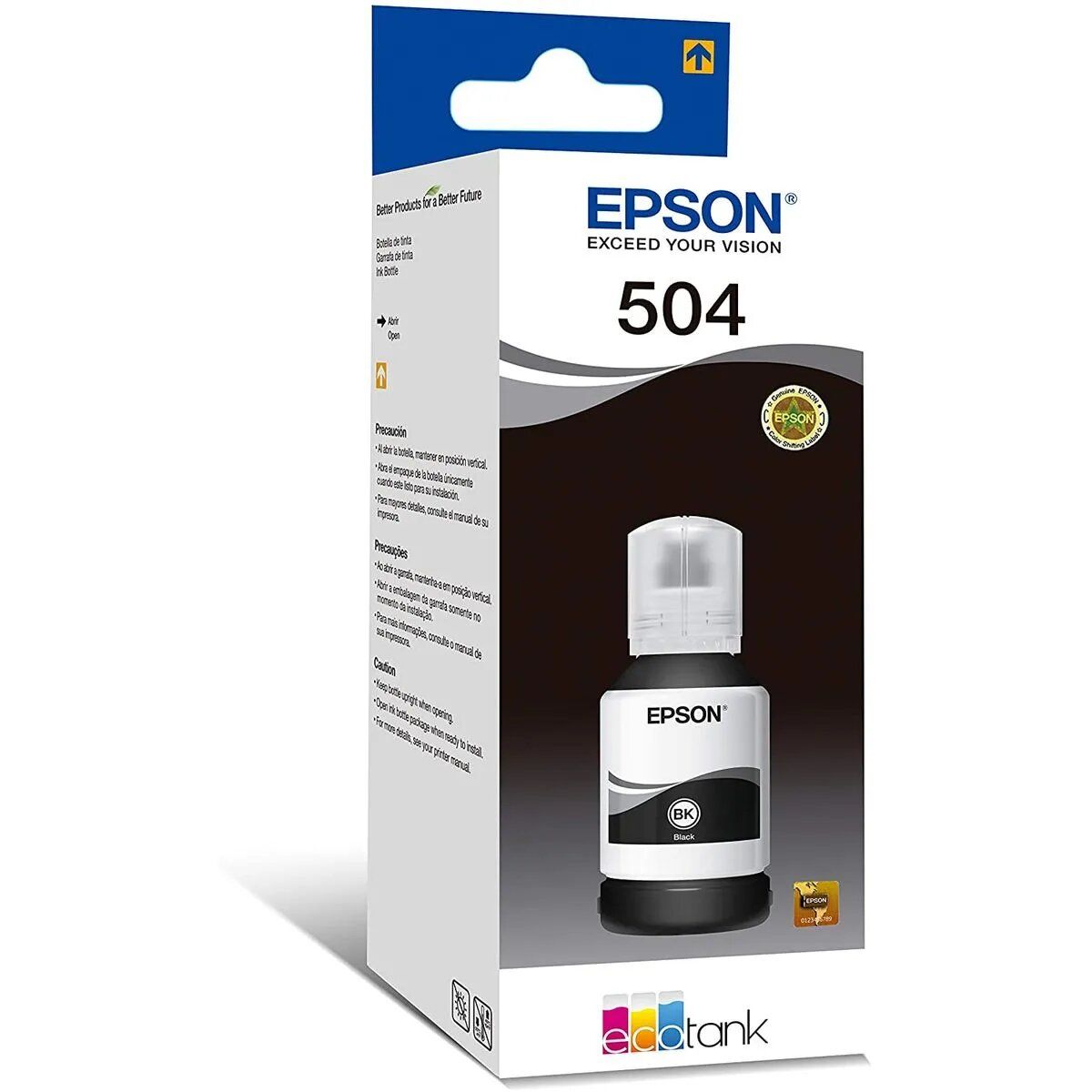 EPSON - Botella de tinta Epson T504 Negro Original