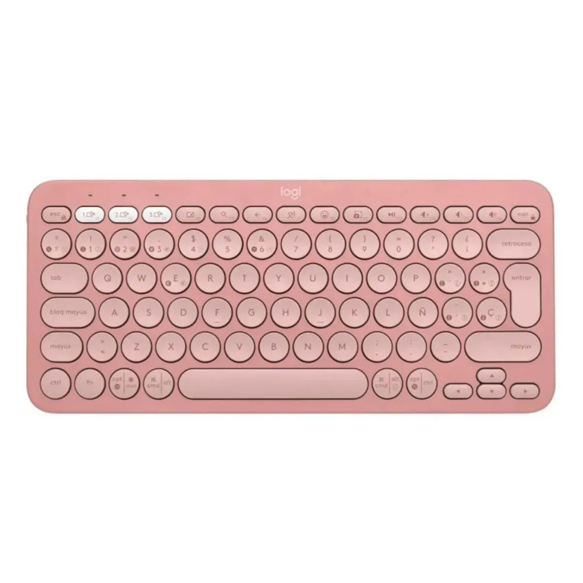 LOGITECH - Logitech - Teclado Pebble Keys 2 K380S Bluetooth - Rosado