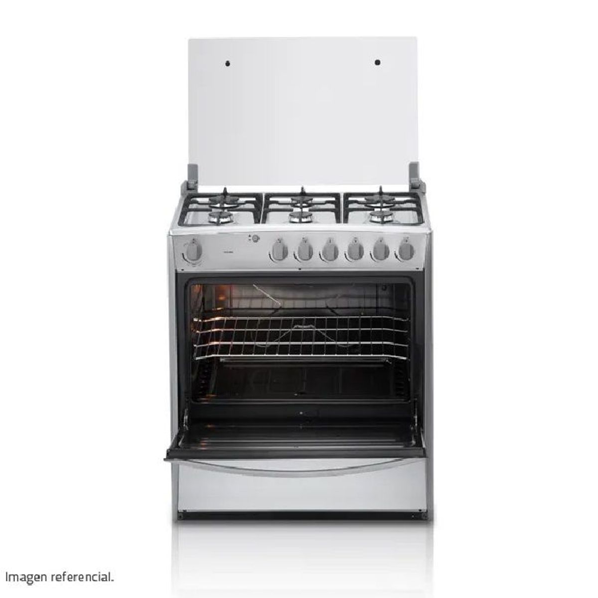 INDURAMA - COCINA DE PIE INDURAMA A GAS 6 HORNILLAS CROMA - CATALUÑA