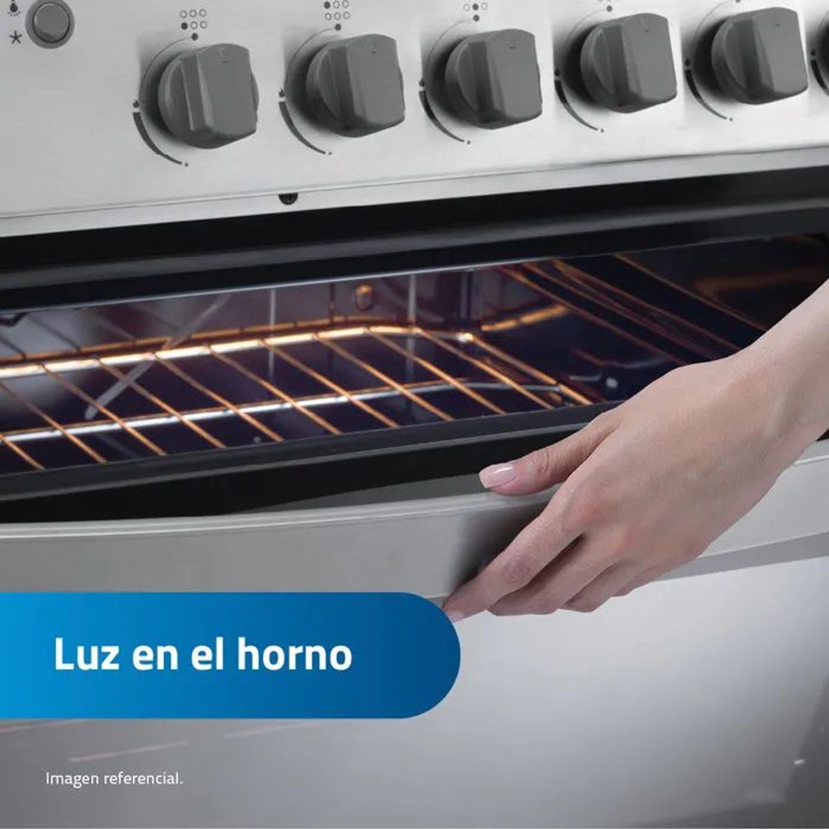 INDURAMA - COCINA DE PIE INDURAMA A GAS 6 HORNILLAS CROMA - CATALUÑA