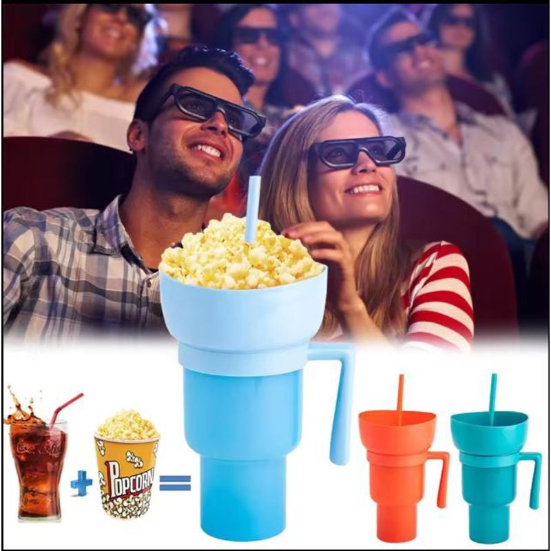 GENERICO - Vaso Tomatodo 2 en 1 para Bebidas y Snack