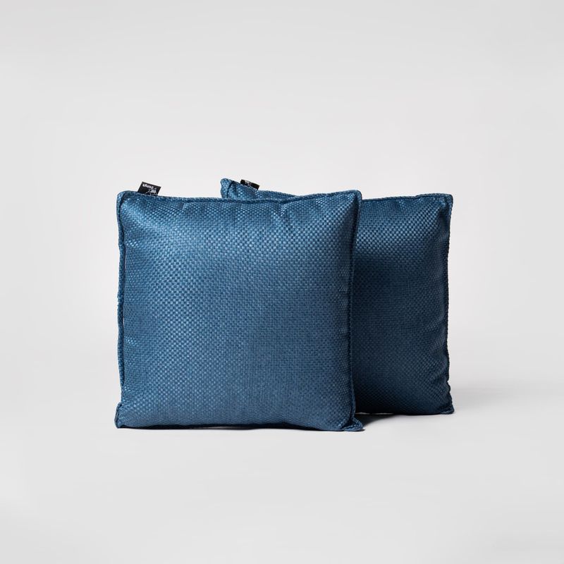 GENERICO - Pack 2 Cojines Semi BlackOut Denim 45 x 45 cm