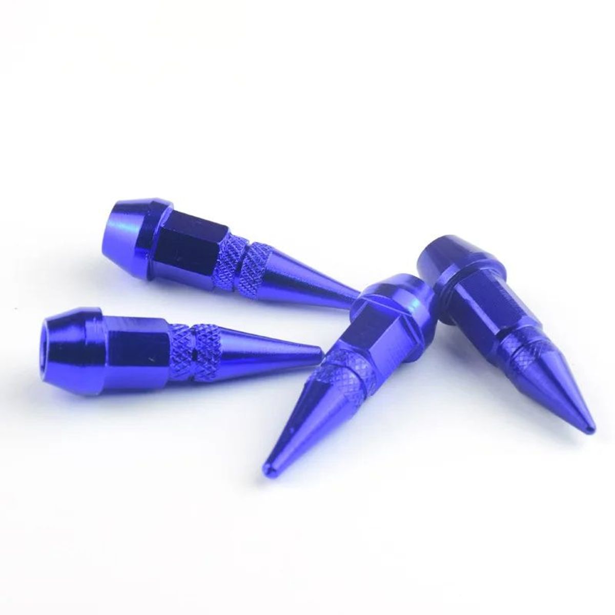 GENERICO - Tapa De Válvula Tuning bala Para Llantas Universal Azul