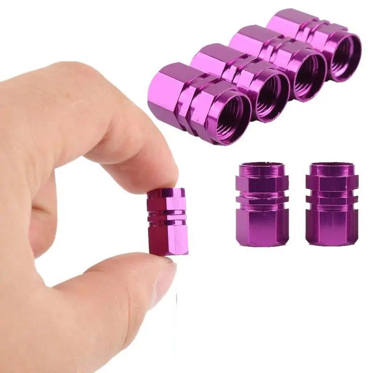 GENERICO - Tapa De Válvula  Para Llantas Universal Lila