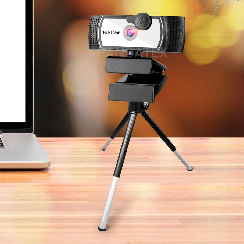 GENERICO - CAMARA WEB 1080 PIXELES CON MICROFONO Y TRIPODE FULL HD