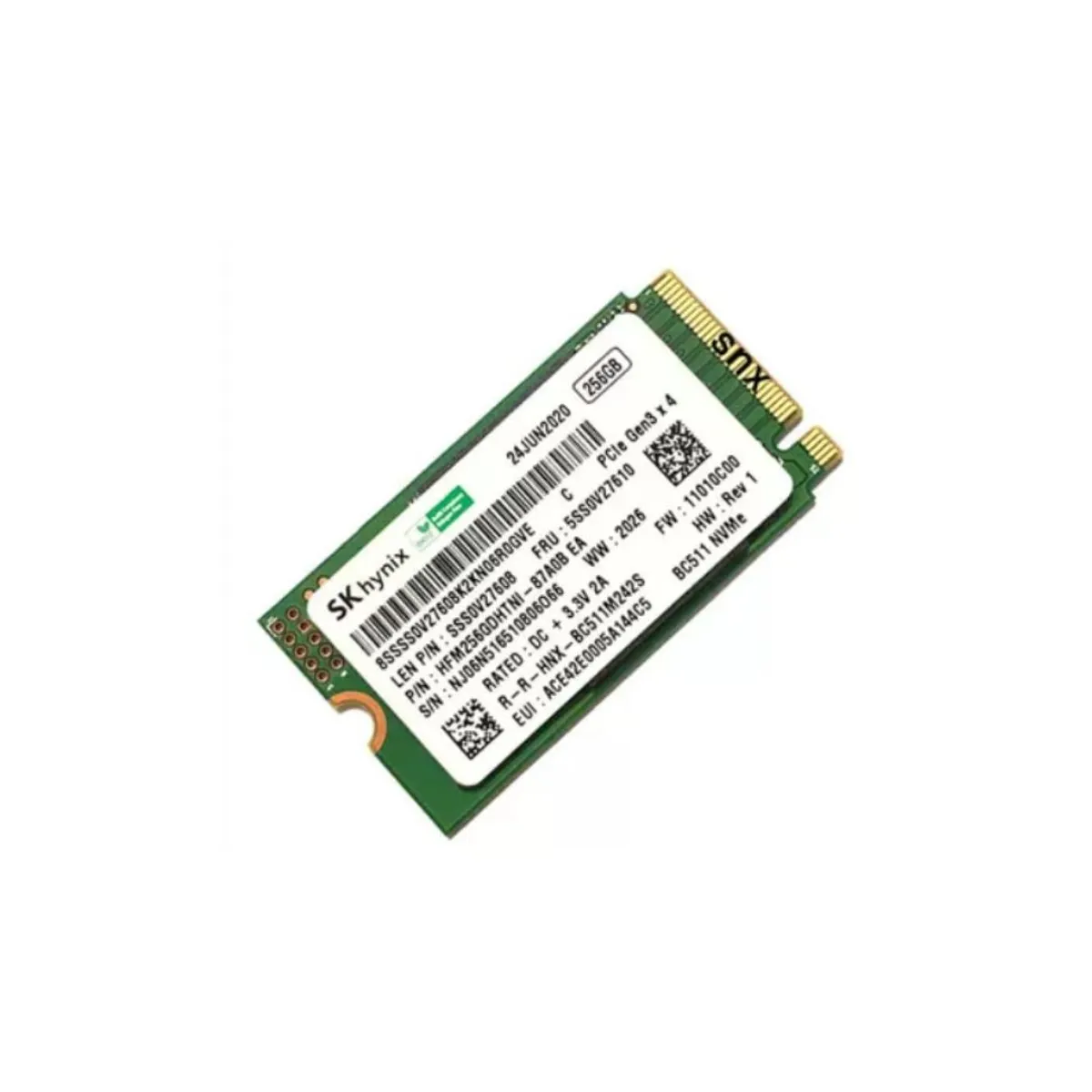 GENERICO - Disco Duro SSD Hynix.  M2 Mini NVME BC511.  256 Gb