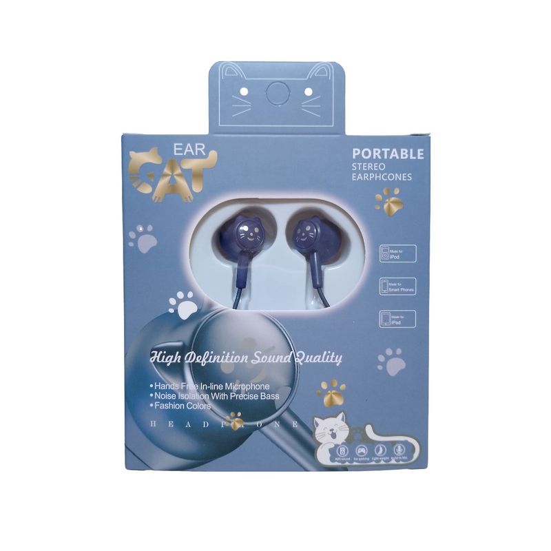 GENERICO - Audífonos Cat Ear - Color Azul