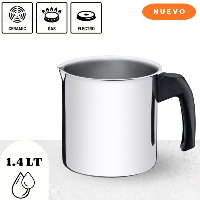 TRAMONTINA - Hervidor Acero Inoxidable Mango De Baquelita Ø 12cm