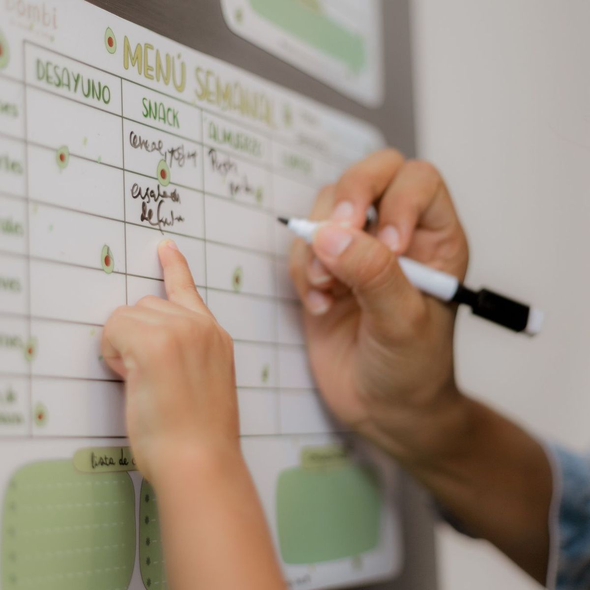 GENERICO - Planner Imantado Menu Semanal Avocado Bombi