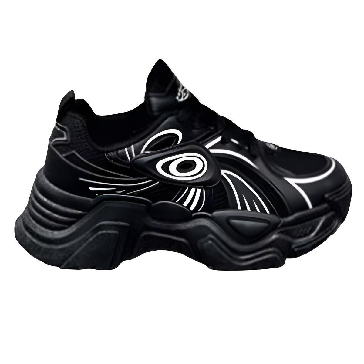 GENERICO - Zapatillas Mujer gruesas malla transpirable Zapato plataforma cordones