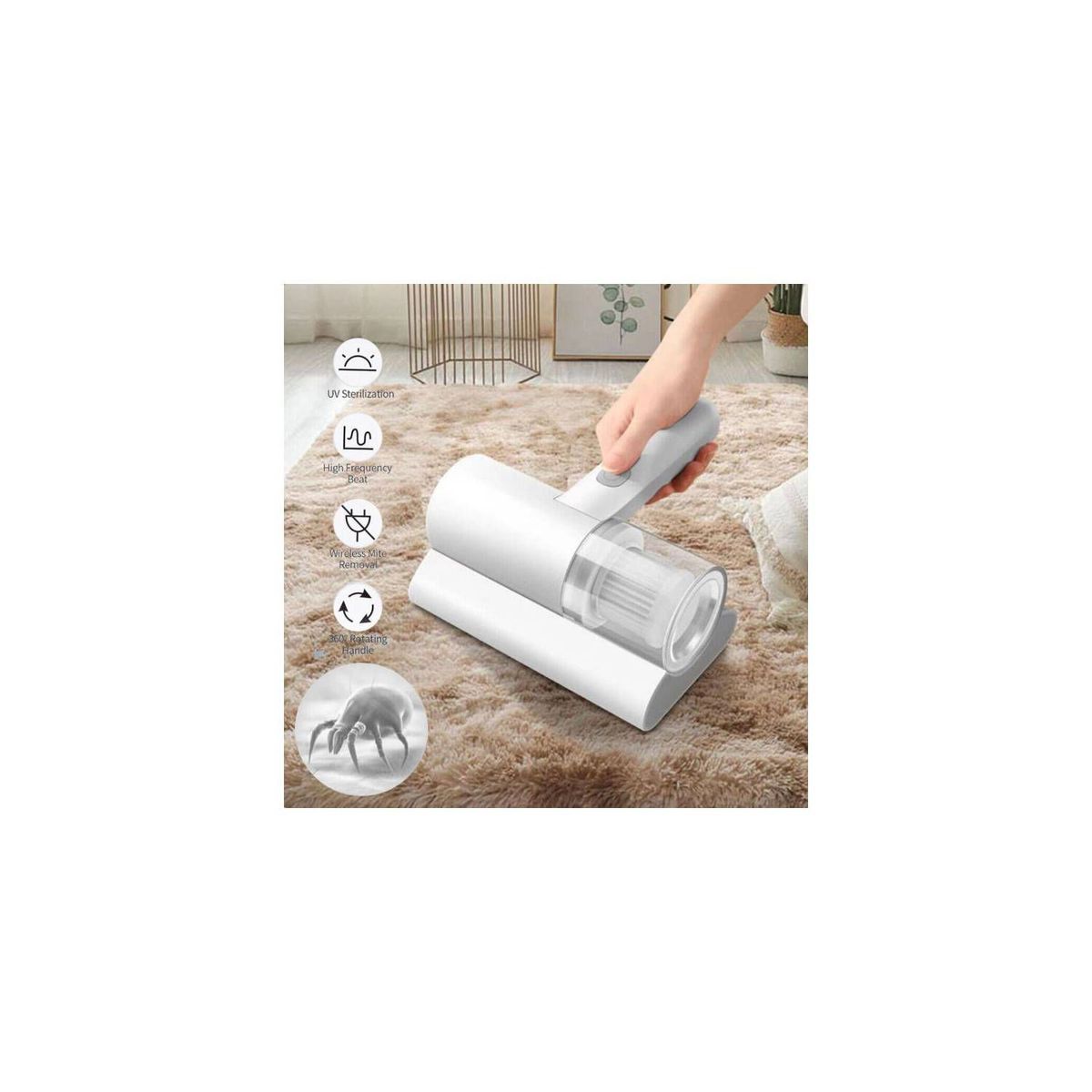 GENERICO - Aspiradora de Colchones Cama Elimina Ácaros Desperdicios