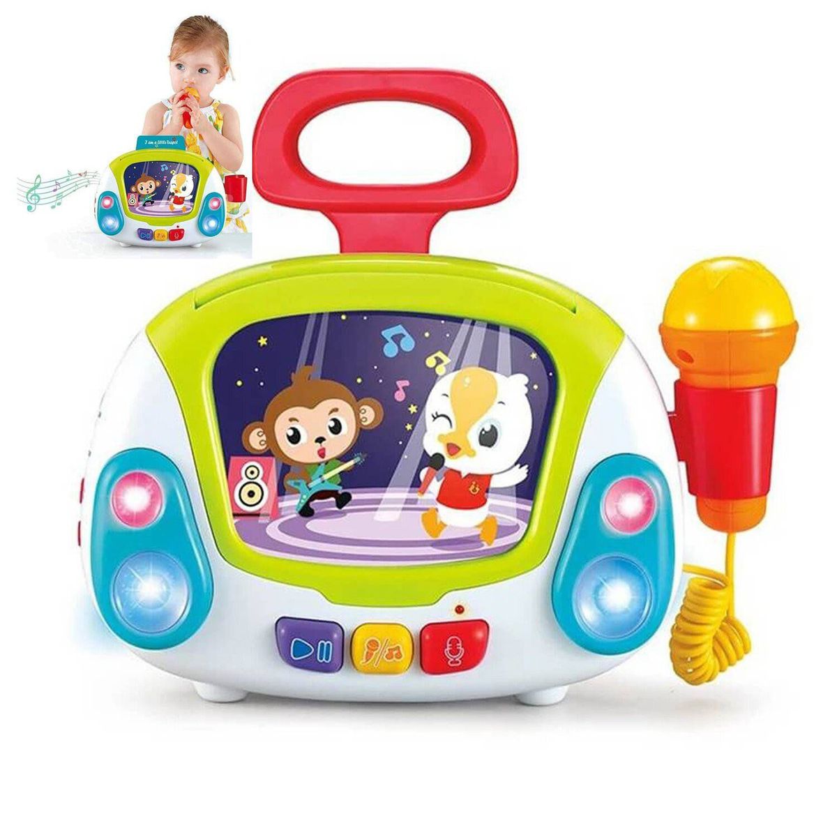 GENERICO - Juguete Karaoke Portátil 2 en 1 Hola 3138