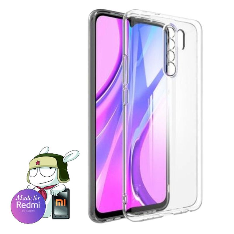 GENERICO - Space Clear Case Redmi 9 Con Marca