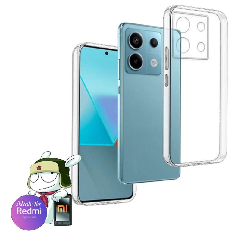 GENERICO - Space Clear Case Redmi  NOTE 13 PRO Con Marca