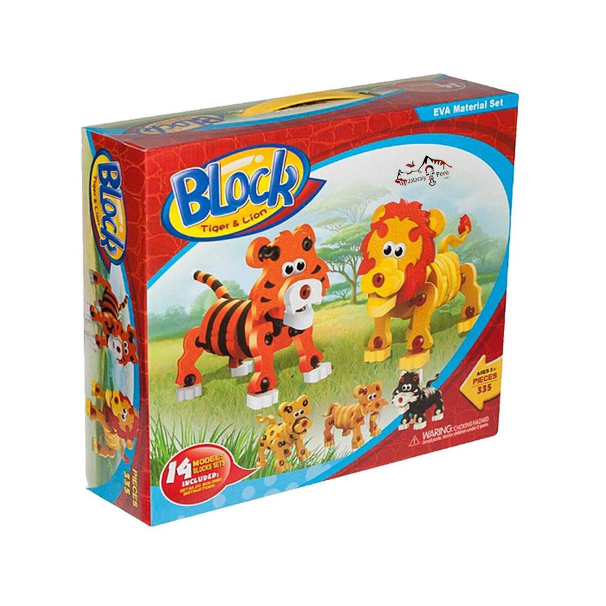 GENERICO - Juego didáctico Rompecabezas 3D Tigre-León 14M